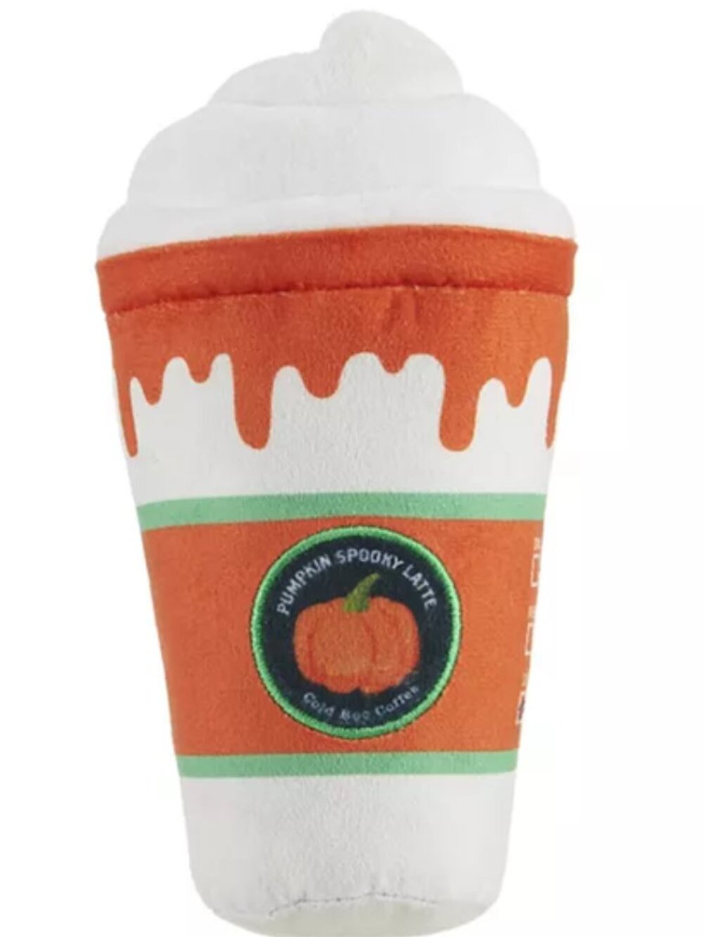 BARK's Whipped Pupkin Latte Plush Pet Toy